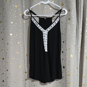 Black Lace Trim Camisole